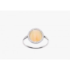 Ring-Pendant Les Renversantes Silver - Gold MOP 049